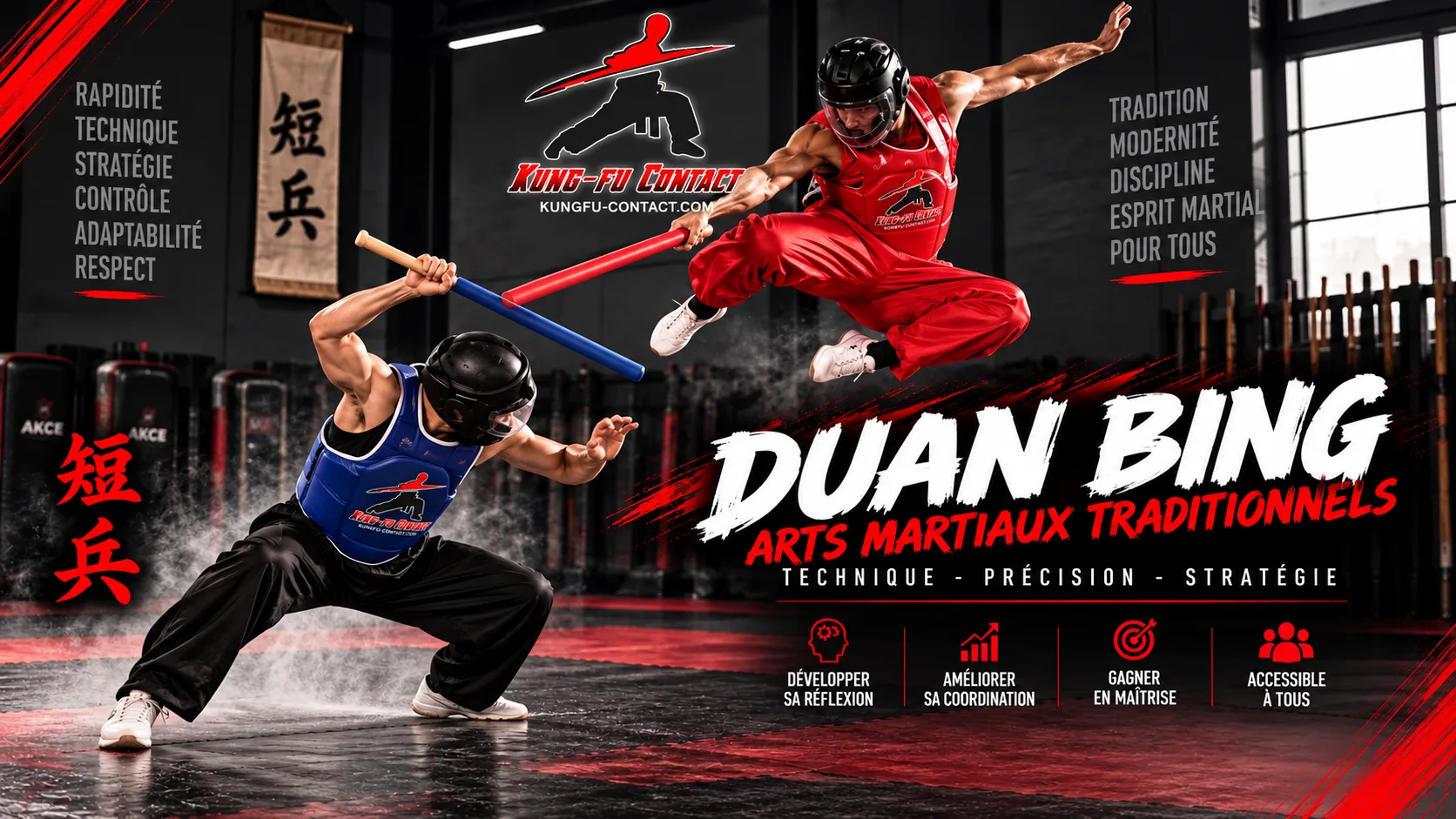 Duan Bing (escrime chinoise) à l'association Kung-Fu Contact Espoir — technique, précision, stratégie
