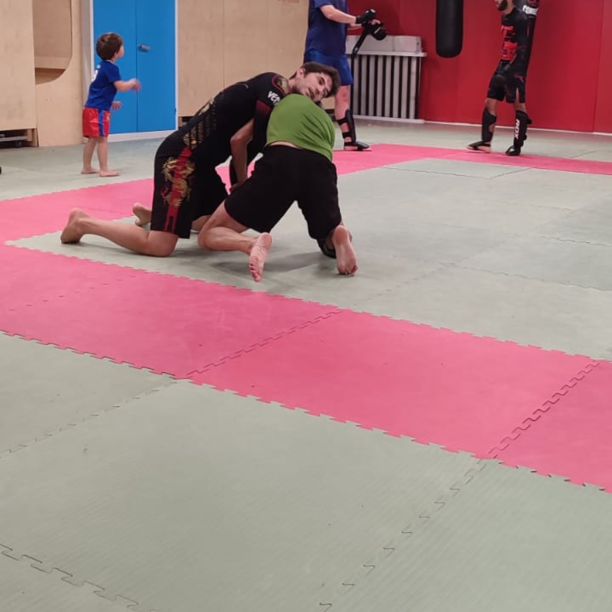 Entraînement au sol, travail de projection