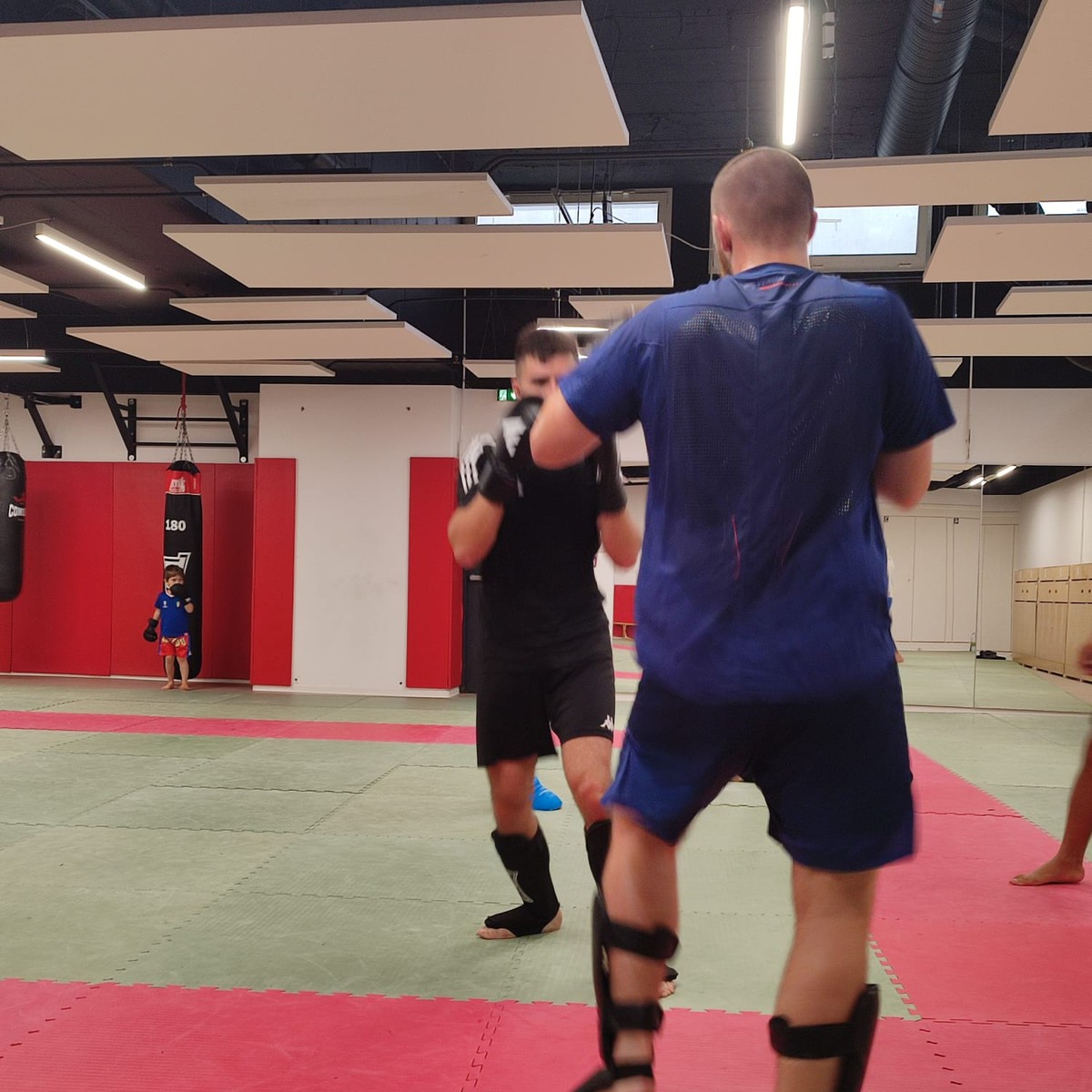 Entraînement, mise en situation avec protections