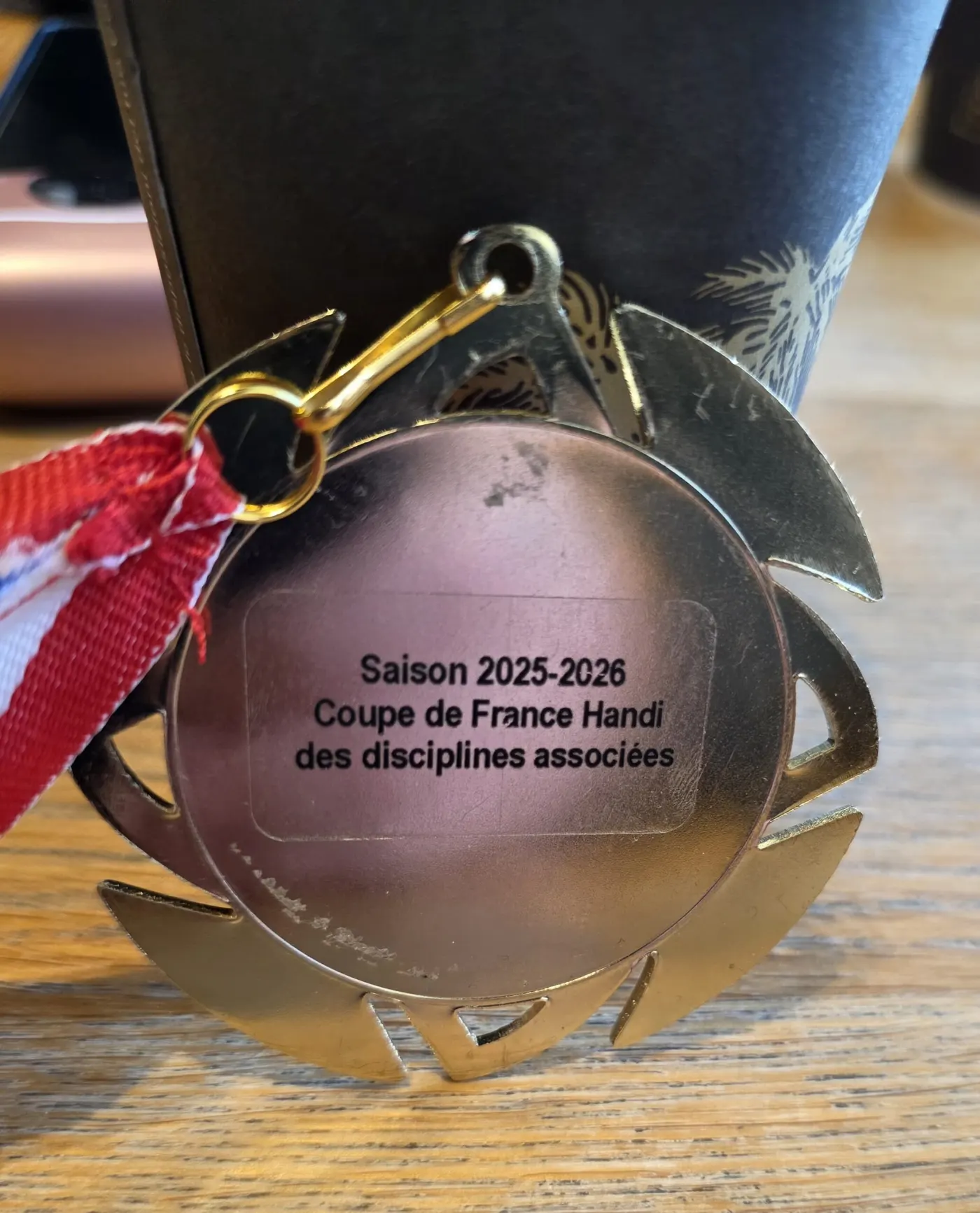 Médaille remportée lors du championnat, saison 2025-2026